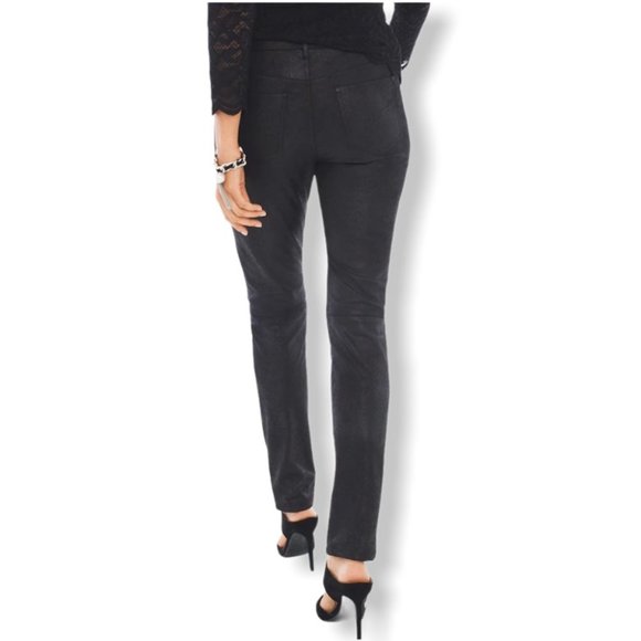 {Chico’s} Faux Suede Knit Pants size 2 - Picture 2 of 10